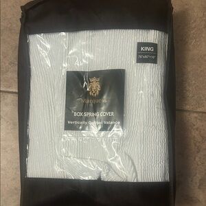 White Box Spring Cover - King Size